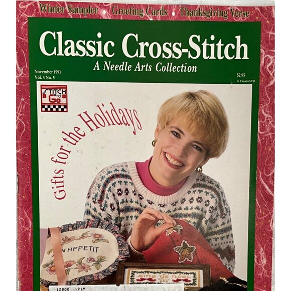 Lot Of 6 Classic Cross-Stitch Magazines A Needle Arts Collection 1991 - Picture 4 of 7